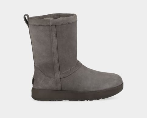 Ugg women's classic short waterproof suede boot on sale